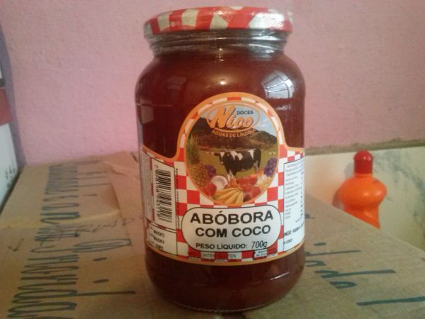 Doce de abóbora com coco